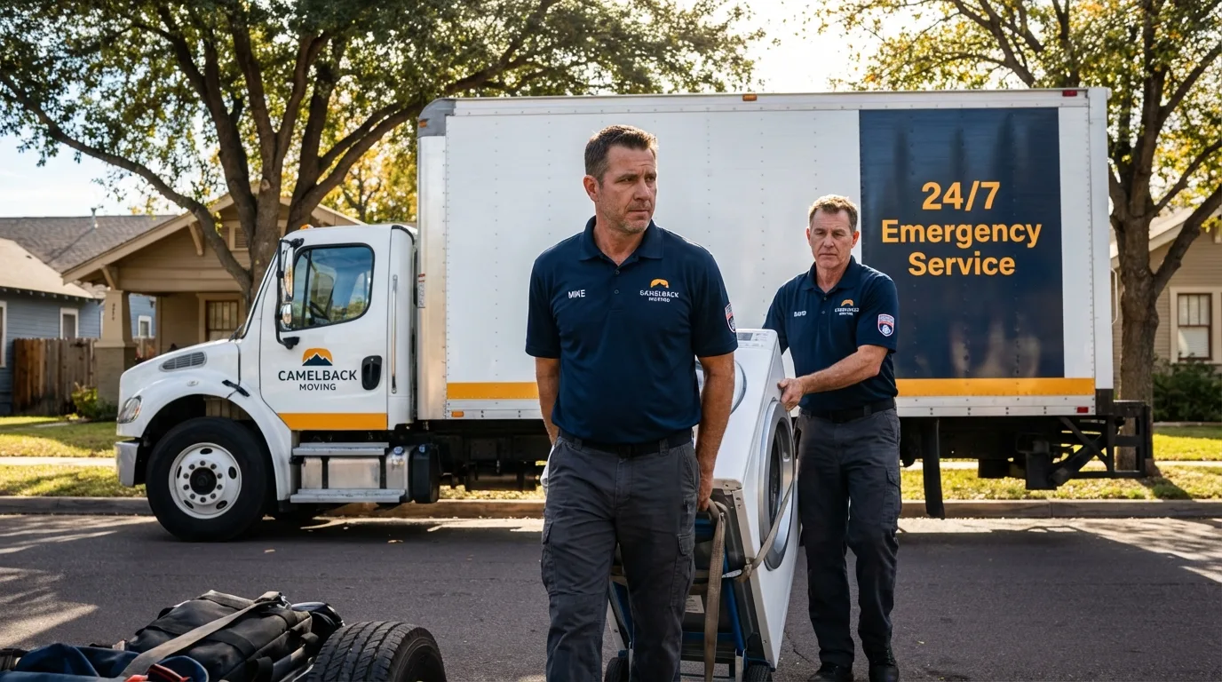 CamelBack Moving crew loading furniture in Springhill, LA